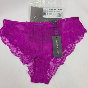 Savage X Fenty Lace Cheeky Panties Try Me Purple 1X Womens Intimates